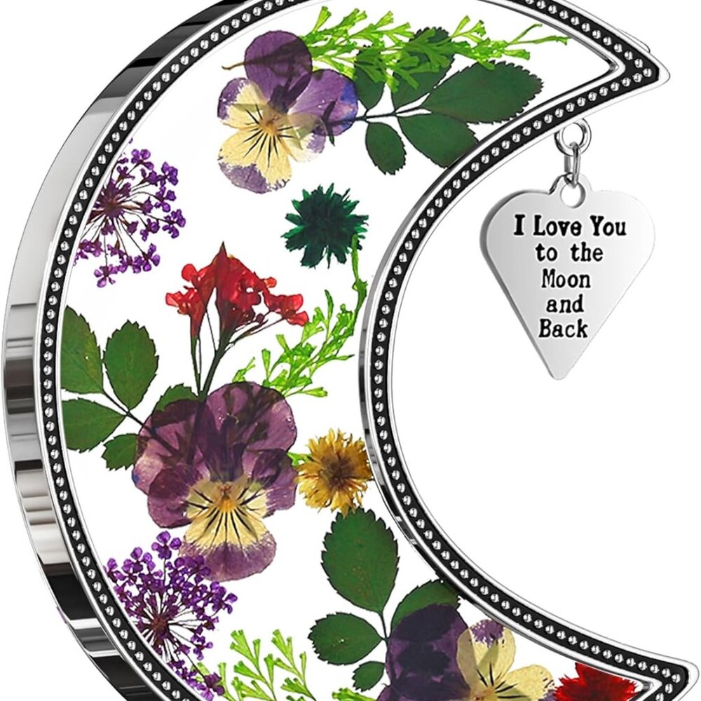 Moon Suncatcher I Love You To The Moon And Back Glass Hangings For Window Wind C